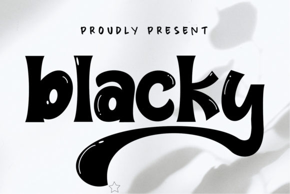 Blacky: A Bold Typographic Statement