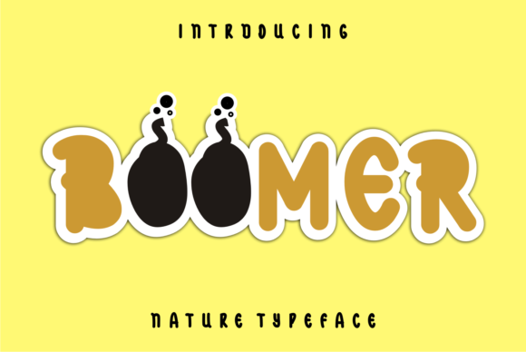 Boomer: A Bold Display Font for Creative Projects