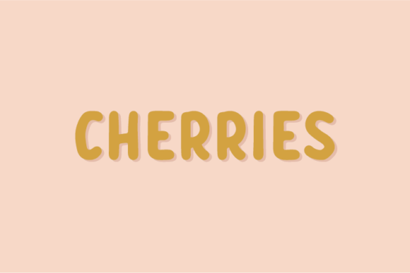 Cherries: A Unique Display Font