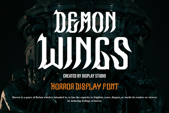 Demon Wings: A Bold Display Font for Web Design