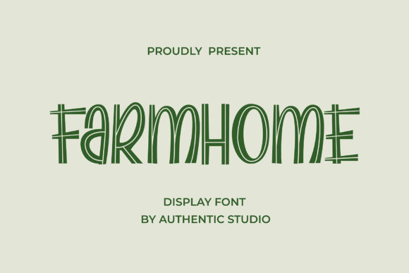 Farmhome: A Friendly Display Font
