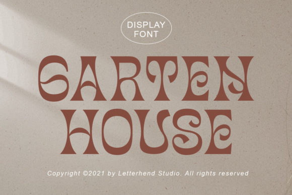 Garten House Font for Creative Makers