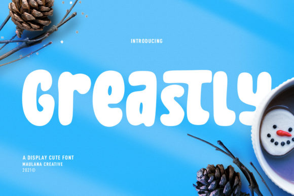 Greastly: A Bold Display Font for Digital Marketing