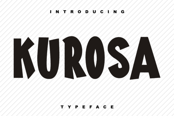 Kurosa: A Bold Display Font for Craft Creators