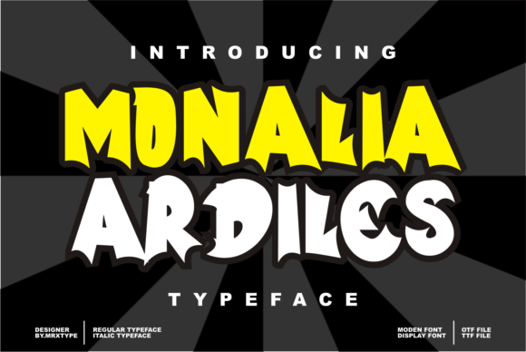 Monalia Ardiles: A Bold Display Font for Creative Projects