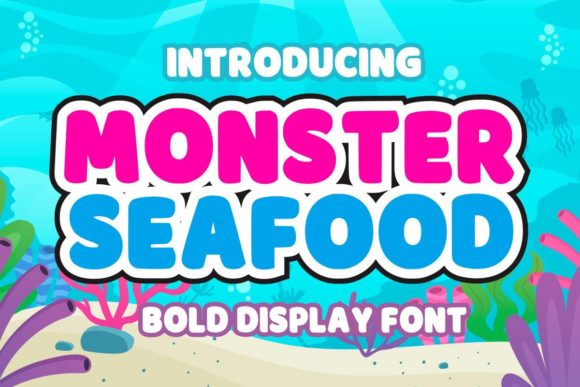 Monster Seafood: A Bold Font for Creative Projects