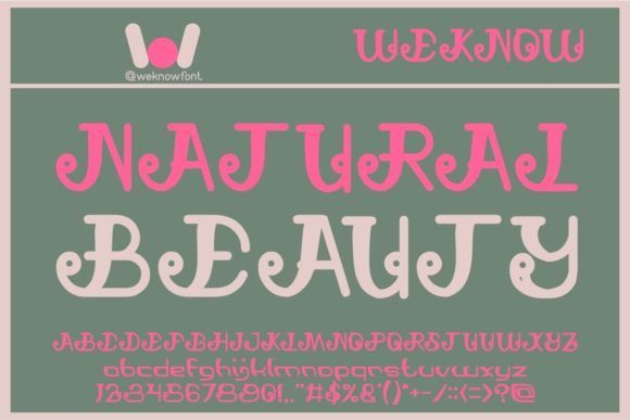 Natural Beauty Font