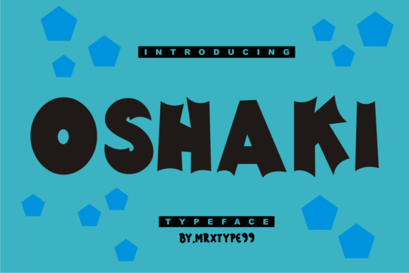 Oshaki: A Bold Display Font for Creative Impact