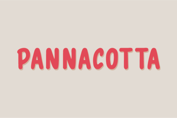 Pannacotta: A Unique Display Font