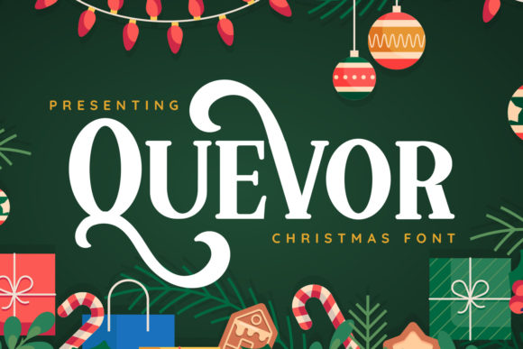 Quevor: A Bold Vintage Font for Craft Creators