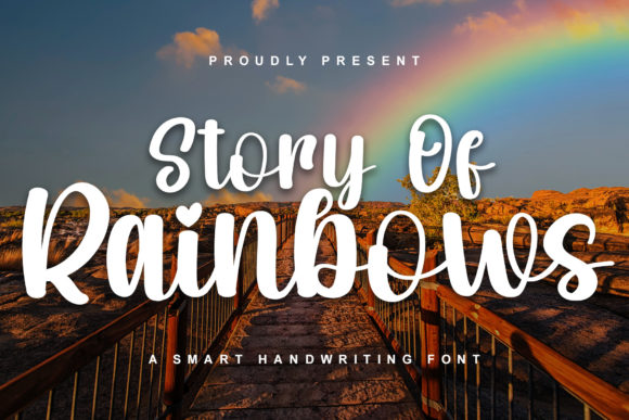 Story of Rainbows: A Charming Display Font