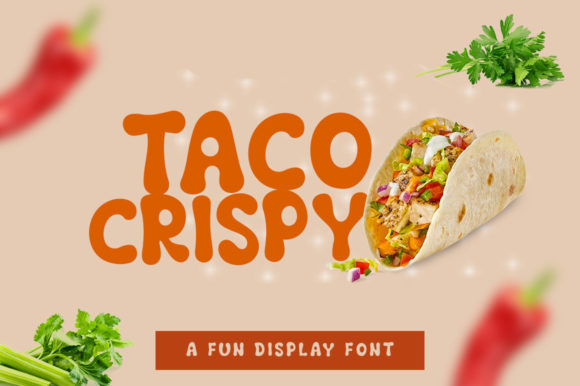 Taco Crispy Font for Web Design