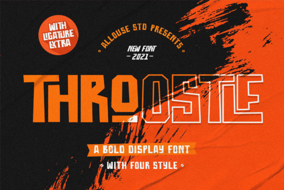Throostle: A Bold Display Font for Business