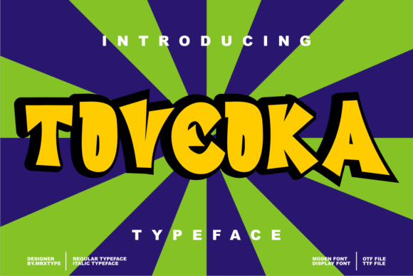Toveoka: A Bold Display Font for Creative Campaigns