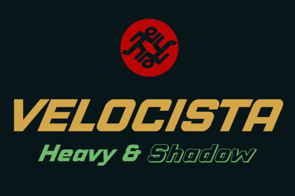 Velocista Heavy Shadow Font