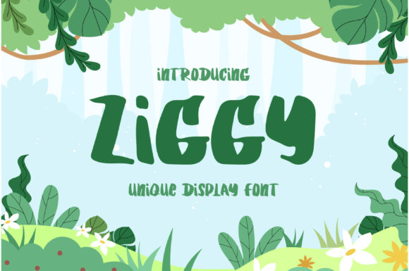 Ziggy: A Playful Display Font for Creative Designers