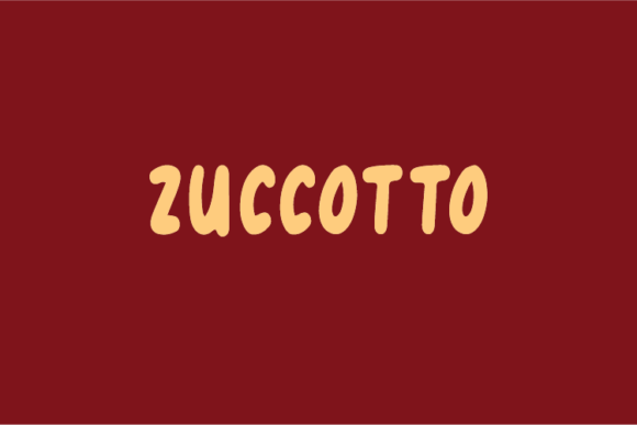 Zuccotto: A Unique Display Font